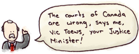 Courts are Wrong, Says Vicky