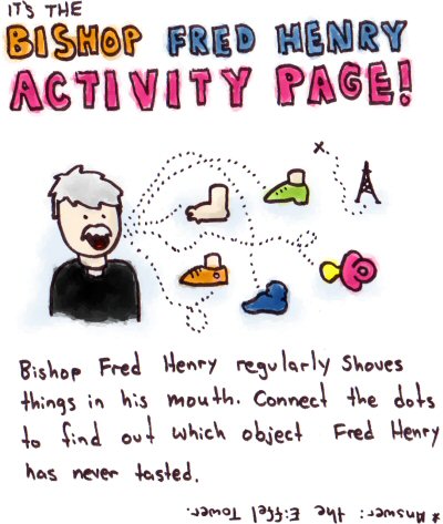 Bishop Fred Henry Activity Page