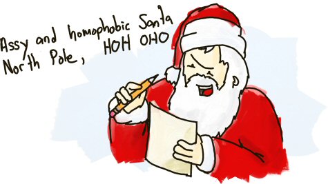 Assy and Homophobic Santa