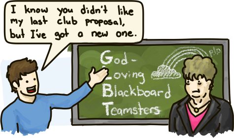 A student suggests a new club, the