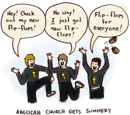 Anglican Church Flip Flops