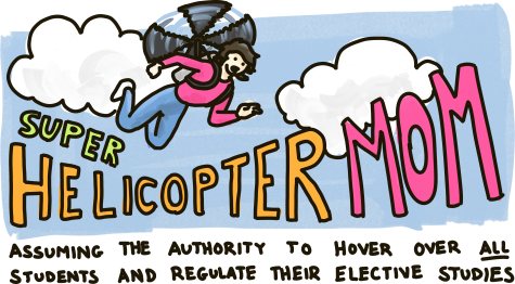 Super Helicopter Mom! Assuming the authority to hover over ALL students and regulate their elective studies.